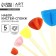 Brush for drawing sponge set of 5 pcs. "Frida" Colored, wooden pen