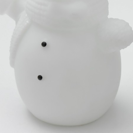 Nightmare "Snowman in a hat" LED from 3xlr44 batteries is white 7x7x12 cm-5