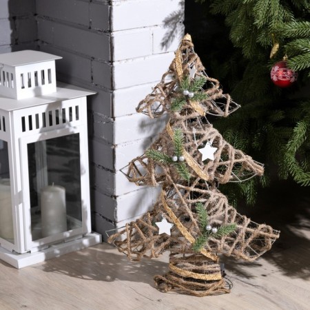 LED figure "Christmas tree" 38 × 55 × 13 cm, metal, textiles, batteries AAX2 (not in the kit), glow warm white-3