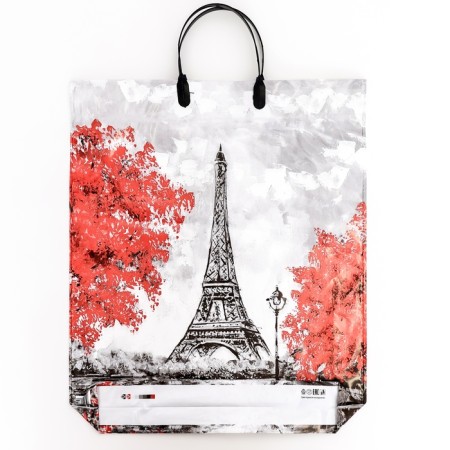 Package "Moments", polyethylene with a plastic pen, 37.5x44cm, 90 μm-1