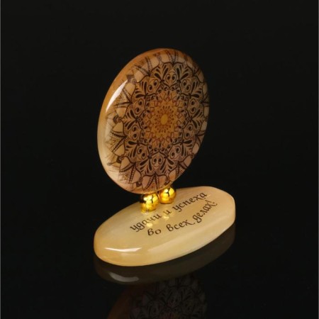 Product on stand No. 1 "Mandala", Selenite-1