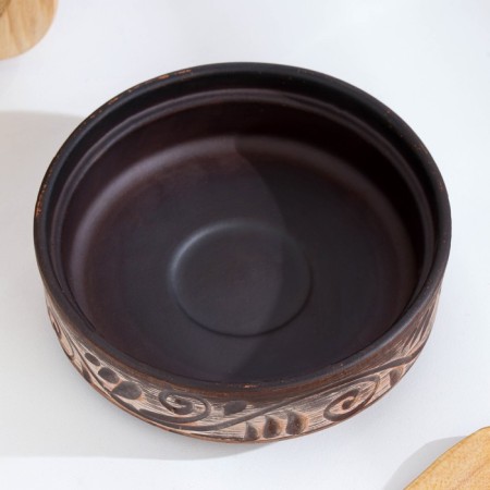 Angob baking dish 0.3 l., 8x12x12 cm-2