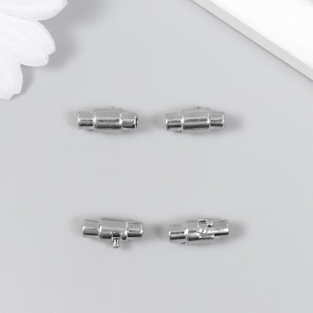 Magnetic housing fastener for the cord silver 0.3x1.5 cm-1
