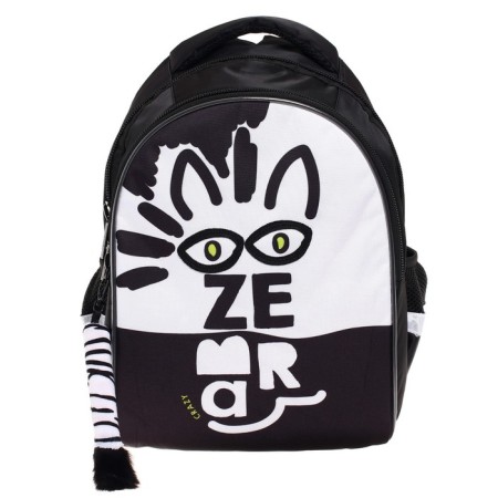 School backpack 38.5 x 26 x 17 cm, ergonomic back, Hatber Primary School "Zebra" NRK_74064-3