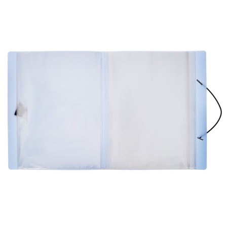 Folder with 60 A4, 700 μm inserts, calligrata top Breeze, elastic band, heavenly, embossing "under the skin"-4