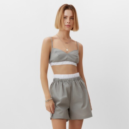 Top female on the straps Minaku: Home Collection Color Gray, Rr. 44