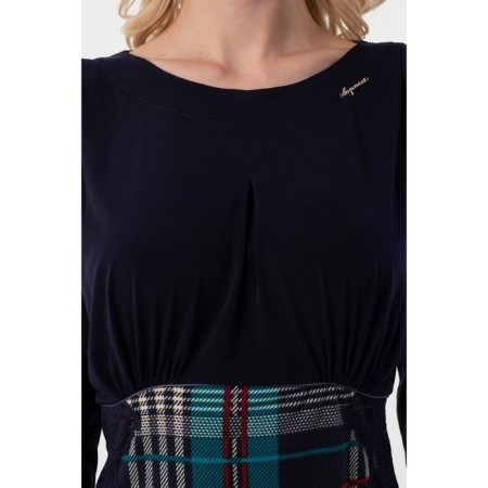 Women's dress, size 42, blue color-9