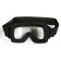 Mask glasses for motor vehicles, glass is transparent, black color