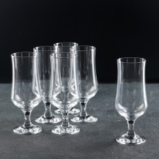 A set of glass glasses for beer Tulipe, 385 ml, 6 pcs