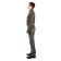 Payer Sweatshirt "Tahoe", fleece 150g, gray with green, rr 40-42 Height 170-176