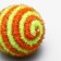 A brilliant two-color ball, 5 cm, mix of flowers