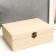 Casket wood for painting, 22x8.5x16.5 cm