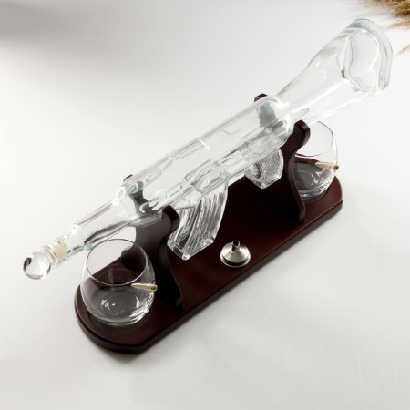 Mini -bar machine, on a stand, for 2 persons, shtof - 800 ml, glasses 330 ml, 53 x 7 x 23 cm-4