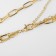Piece "chain" razor with a disk, color gold, 60 cm