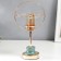 Summary of Metal for 1 candle "Saturn" gold and blue-green 32x15x15 cm