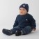 Jumper knitted baby I, height 92-98 cm, blue