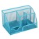 Chancellery trifle stand 7 departments, metal mesh, blue