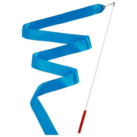 Gymnastic tape with a stick Grace Dance, 4 m, blue color-2