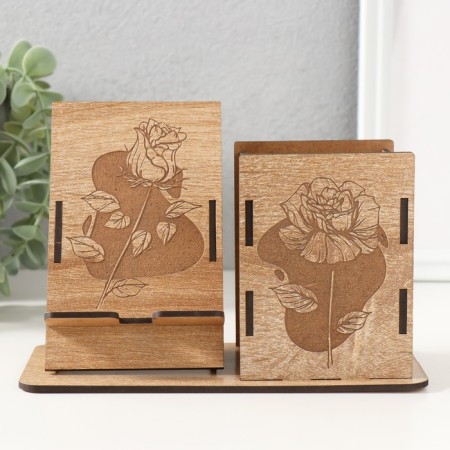 Organizer Table "Flower" 18x12.5x9 cm (set of 9 parts)-1