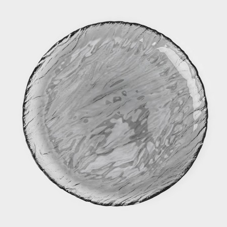 Glass dessert "volcano", d = 19 cm, graphite color-1