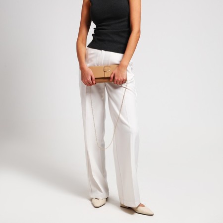 Bag-clate on magnet, beige color-5