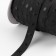 Braid with buttons, 25-25 mm, 17 mm × 45 ± 1 m, black color