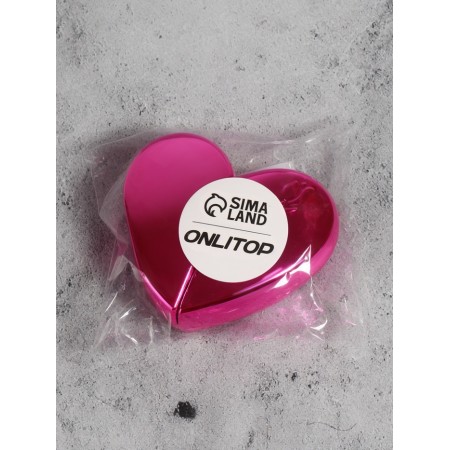 The perfume bottle "Heart", glass, with a spray, 25 ml, pink color-4