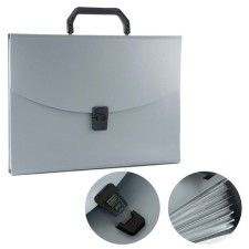 A4 Calligrata Folder Portfire, 13 departments, 700 μm, up to 300 sheets, gray