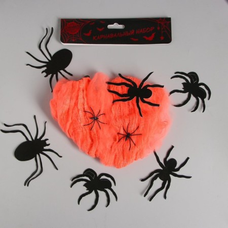 Carnival set "Spider", Web, Figures of Spiders-3