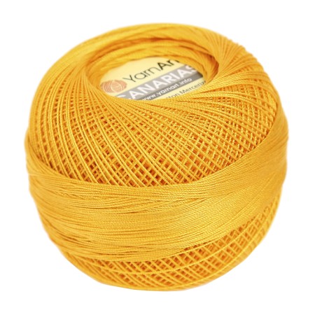 The yarn "Canarias" is 100% Merceris. cotton 203m/20g (5307 canary)-1
