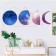 Stick plastic interior color "Moon and month" 40x60 cm