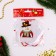 Set for creativity - Create a Christmas tree decoration from felt "Snowman in mittens"