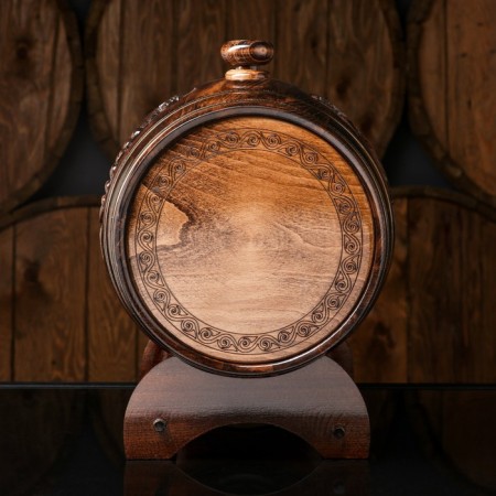 Barrel for drinks, dark, beech, 5 l, Armenia-3