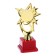 The award figure "Zvezda" c, the plastic stand is red, 17 x 9.5 x 6.3 cm.