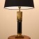 Bruno tablet lamp black/golden 1x40W, E27, 50x50x78 cm