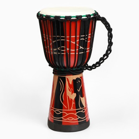 Drum Dzhembe "Elephant", 23 x 50 cm, red
