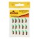 Mormyshka Wolfram Marlin’s Curs, 2 mm, 0.95 g, black + cube green UV, 15 pcs.