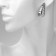 Earrings plastic "drop" vibration, silver color