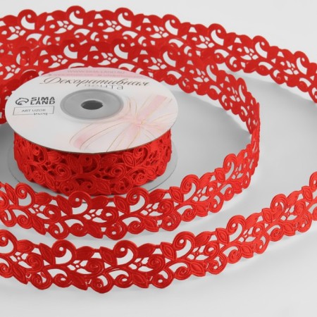 Figure tape "Back", 25 mm, 9 ± 0.5 m, red color