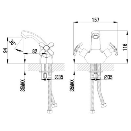 Lemark Partner LM6546C washbasin mixer-1