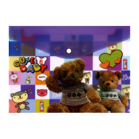 Folder-convert on the button, A4, 180 microns, "Bear", mix-2