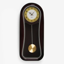 Wall clock, series: pendulum, discrete move, 2AA, D-15 cm, 24 x 57 cm