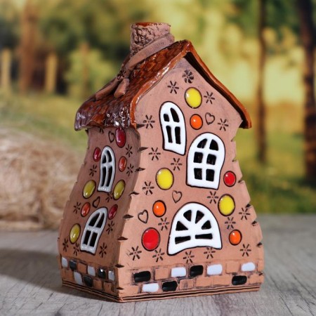 Aroma lace house "Carousel", 14 cm, handmade, mix-2