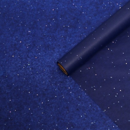 Paper Pacific, "Confetti", blue, 50cm x 10 m