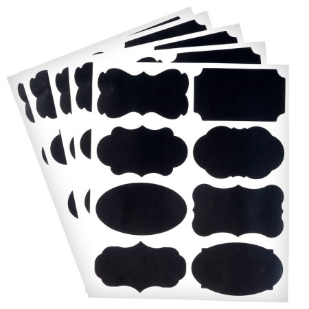 The stickers are waterproof, a set of sheets is 5 pcs., Cretaceous marker, size 1 stickers - 87 × 50 mm-4