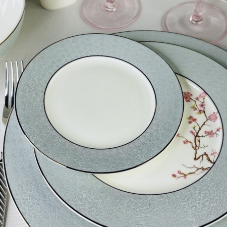 Set of plates Lenardi "Sakura", bone porcelain, d = 16.5 cm, 6 pcs