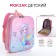 Baby backpack on lightning, pink color