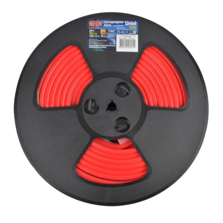 Flexible Neon Uniel, 8x16 mm, IP67, 15 m, 120LED/m, 10W/m, 2835, 24 V, red glow red-2
