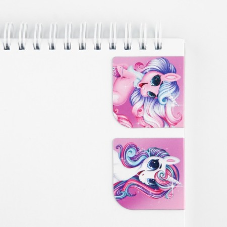 Gift set "Bright Asterisk", Notepad A6, 32 sheets, stickers, magnetic bookmarks-1