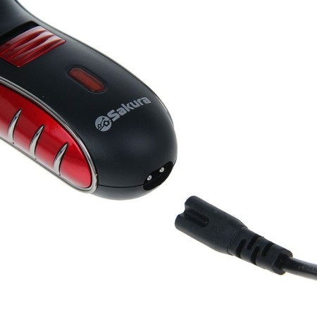 Electric blower Sakura SA-5414RB, 3 watts, grid, 3 floating heads, trimmer, battery, red-4